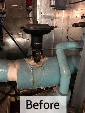 Commercial mechanical work across complex building environments.